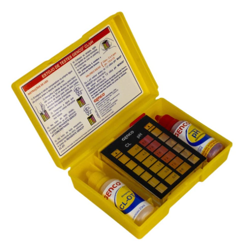 Kit Teste Cloro E Ph Para Piscinas Estojo Completo Genco