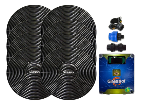 Aquecedor Solar Piscina 32000l 8 Placas A1 Girassol + Painel
