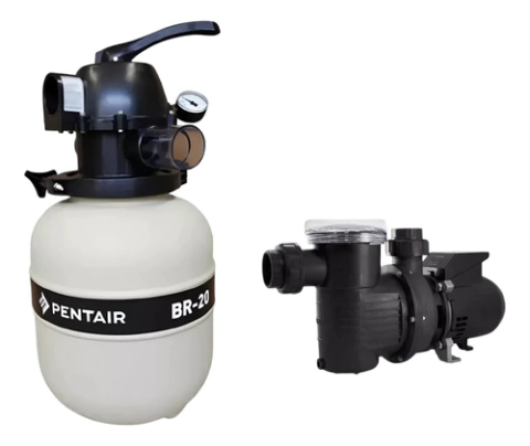 Filtro Piscina Br-20 + Bomba Polim 1/4 Cv Kit 19000 Litros