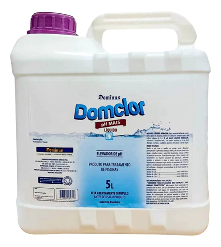 Elevador Ajusta O Ph Tratamento Água Da Piscina Domclor 5l