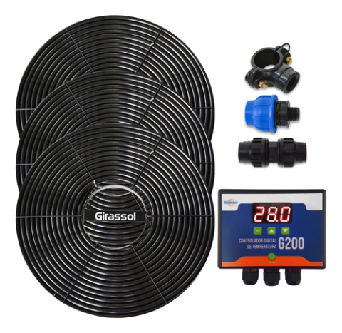 Aquecedor Solar Panozon Girassol 12.000l 3xa1 + Painel G200