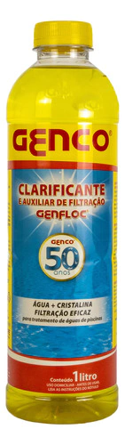 Clarificante E Auxiliar Filtração Piscina Genfloc 1l Genco