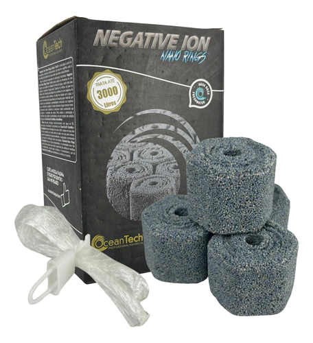 Mídia Biológica Oceantech Nano Rings Negative Ion Trata 3000