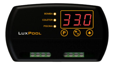 Controlador Temperatura Piscina Cdt Aquec. Solar 2 Sensores