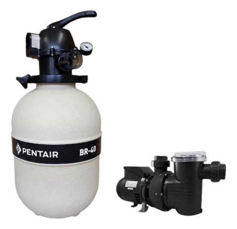 Kit Filtro Br40 E Bomba Polim P/piscinas Até 52.000 Litros