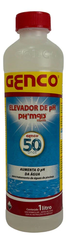 Elevador De Ph Para Piscinas Genco Ph Mais Líquido 1 Litro