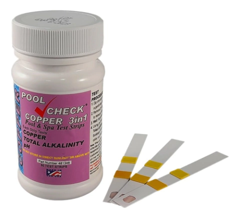 Kit Poolcheck Teste De Ph Alcalinidade E Cobre Pure Water