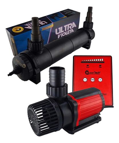 Kit Para Aquario Ou Lago Oceantech Ac 12000 + Uv36w