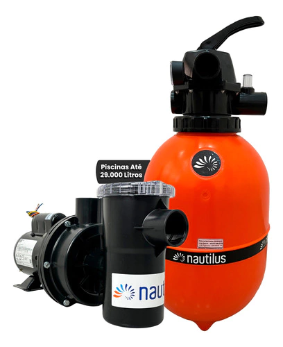 Kit Filtro F350 Bomba Nbfc 1/3 Nautilus Piscina