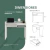 Escritorio Moderno ER95 de Melamina con Cajón - Blanco (95 cm) - MUAR | Concepto Simple