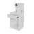 Mesa De Luz Con Cajon Oculto Blanca Moderna Reforzada Melamina Con Cajon Muar Mate Blanco