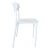 Silla Comedor Nórdica Blanca Sin Tela Apta Exterior Muar X 1 Unidad