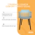 Silla Verde De Comedor X2 U. Living Acolchada Resistente Minimalista Apta Exterior en internet
