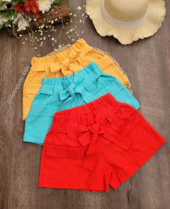 Curva de Short Miranda en Lino - comprar online