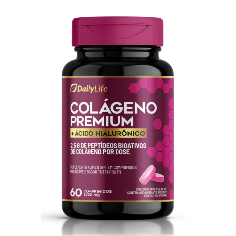 Colágeno Premium com Ácido Hialurônico - 60 Cápsulas - Daily Life | Rejuvenescimento e Hidratação da Pele - comprar online