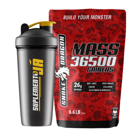 Kit Mass 36500 Gainers Refil (3kg) + Coqueteleira - comprar online