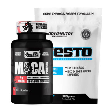 Kit Maca Peruana (120 cápsulas) + Testo Refil (30 cápsulas) - comprar online