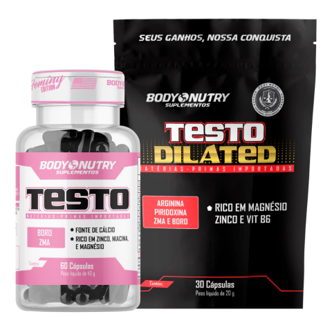 Kit Testo Feminy (60 cápsulas) + Testo Dilated Refil (30 cápsulas) - comprar online