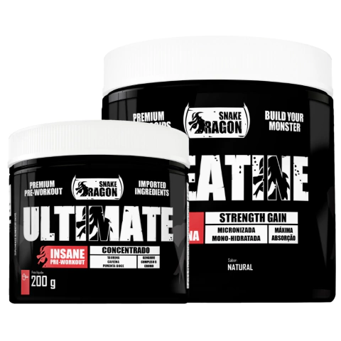 Kit Creatina (300g) + Pré-Treino Ultimate (200g) - comprar online
