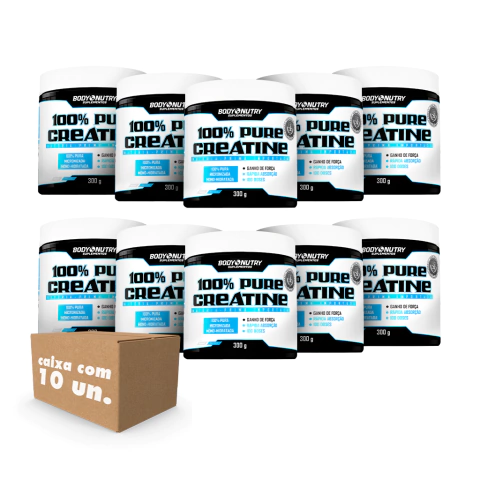 Kit 10x Creatina 100% Pura e Micronizada, 300 g - Body Nutry - comprar online