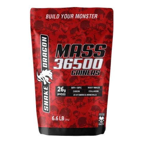 Mass 36500 Gainers Refil - 3kg - Snake Red | Ganho Extremo de Massa Muscular - comprar online