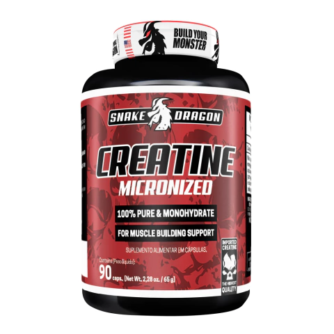 Creatine Micronized - 90 Cápsulas - Snake Red | Força e Potência - comprar online
