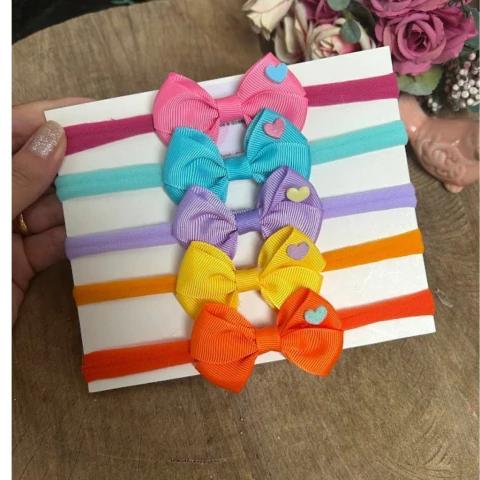 kit Faixinha Heart tons vibrantes