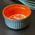 Cuenco Cazuela Facetada De Porcelana Apta Horno X1 gris y bordo - tienda online
