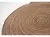 Individuales De Mesa Redondos Rusticos 38cm Deco X1 marron oscuro - tienda online