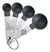 Set De 4 Cucharas Medidoras Pasteleria Reposteria Acero Inox