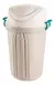 Tacho De Basura San remo Redondo Con Tapa 140lts - comprar online