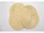 Individual Fibra Tejidos Natural Claro Redondo 38cm - tienda online