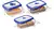 SET X3 POTES RECTANGULARES LINEA FLOR (717+719+722) - SAN REMO - MAREMTIENDA