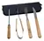 SET ASADO 4 PIEZAS -ESTUCHE PARRILLERO DE TELA CON 4 PIEZAS EN ACERO INOXIDABLE CON MANGO DE MADERA - MAREMTIENDA