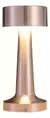 VELADORES METALICOS LAMPARA LED RECARGABLE PLATEADO 9x9x21 cm. en internet