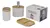 Set Baño 3 Piezas Jabonera Dispenser Porta Cepillos Base - MAREMTIENDA