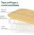 Taper Tuper Vidrio Hermetico Bambu Organizador 640ml - tienda online