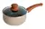 Cacerola 16 Cm Tapa Vidrio Y Mango Simil Madera Carol Areia - comprar online