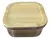 POTE HERMETICO DE VIDRIO CUADRADO TAPA BAMBOO CAROL 320 ML TUPER TAPER - comprar online