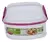 HERMETICO RECTANGULAR 2 DIVISIONES 630 ML POLINPLAST - comprar online