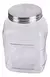 FRASCO VIDRIO CUADRADO TAPA DE ACERO 1550 ML (17x10x10cm) - comprar online