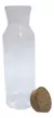 Botella De Vidrio Agua Tapa De Corcho Leche Jugo Jarra 1,15l - MAREMTIENDA