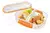HERMETICO RECTANGULAR 2 DIVISIONES 630 ML POLINPLAST - MAREMTIENDA