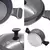 Cacerola Induccion Antiadherente 22cm Granito Negro Carol en internet