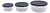 Imagen de SET X 3 FUENTES REDONDAS DE VIDRIO BOROSILICATADO CON TAPA 235 ML, 450 ML Y 800 ML