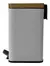 Cesto De Basura Rectangular Acero Tapa Bamboo 5 Litros en internet