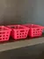 Canasto Caja Organizador Plastico Acanalado Grande Coza 39X30X16.8 ROJO en internet