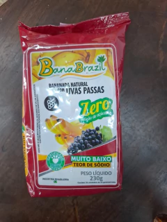 Bananada com UVA PASSAS pct c/ 10 unidades - comprar online