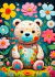 Imagen de Flower Teddy Bear
