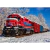 Red Train In The Snow - Gemu